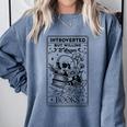 Introverted BUT Willing To Discuss Books Book Lover Comfort Colors Sweatshirt Denim Introverted BUT Willing To Discuss Books Book Lover Comfort Colors Sweatshirt Denim