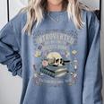 Introverted But Willing To Discuss Books Club Cozy Aesthetic Comfort Colors Sweatshirt Denim