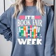 It's Book Fair Week Comfort Colors Sweatshirt Denim