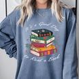 It's a Good Day To Read a Book Floral Stack Tee Comfort Colors Sweatshirt Denim It's a Good Day To Read a Book Floral Stack Tee Comfort Colors Sweatshirt Denim
