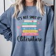 It's Not Smut It's Literature Dark Romance Smutt Book Lover Comfort Colors Sweatshirt Denim It's Not Smut It's Literature Dark Romance Smutt Book Lover Comfort Colors Sweatshirt Denim