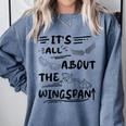It's All About The Wingspan For Book Lover Comfort Colors Sweatshirt Denim It's All About The Wingspan For Book Lover Comfort Colors Sweatshirt Denim