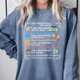 IWill Read Books On A Boat & Everywhere Reading Kids Comfort Colors Sweatshirt Denim IWill Read Books On A Boat & Everywhere Reading Kids Comfort Colors Sweatshirt Denim