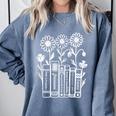 Jane Austen Books Comfort Colors Sweatshirt Denim