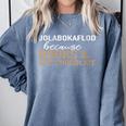 Jolabokaflod Because Books And Hot Chocolate Comfort Colors Sweatshirt Denim