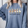 Just a Bookish Goose Cute Reading Geese For Book Fanatics Comfort Colors Sweatshirt Denim Just a Bookish Goose Cute Reading Geese For Book Fanatics Comfort Colors Sweatshirt Denim