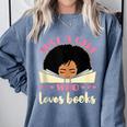 Just a Girl Who Loves Books African American Book Nerd Lover Comfort Colors Sweatshirt Denim Just a Girl Who Loves Books African American Book Nerd Lover Comfort Colors Sweatshirt Denim