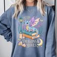 Just a Girl Who Loves Dragons & Books Reader Fantasy Fun Premium Tri-Blend Comfort Colors Sweatshirt Denim Just a Girl Who Loves Dragons & Books Reader Fantasy Fun Premium Tri-Blend Comfort Colors Sweatshirt Denim