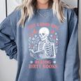 Just A Good Girl Reading Dirty Books Dark Romance Comfort Colors Sweatshirt Denim Just A Good Girl Reading Dirty Books Dark Romance Comfort Colors Sweatshirt Denim