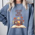 Just One More Chapter Book Lovers Floral Comfort Colors Sweatshirt Denim Just One More Chapter Book Lovers Floral Comfort Colors Sweatshirt Denim