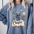 Just One More Chapter Bookish Book Reading Botanical Comfort Colors Sweatshirt Denim Just One More Chapter Bookish Book Reading Botanical Comfort Colors Sweatshirt Denim