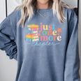 Just One More Chapter Floral Book Reading Teacher Bookworm Comfort Colors Sweatshirt Denim Just One More Chapter Floral Book Reading Teacher Bookworm Comfort Colors Sweatshirt Denim