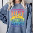 JUST ONE MORE CHAPTER Fun Reading Book Lover Comfort Colors Sweatshirt Denim JUST ONE MORE CHAPTER Fun Reading Book Lover Comfort Colors Sweatshirt Denim