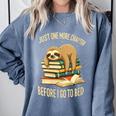 Just One More Chapter Sloth Sleeping On Books Reading Comfort Colors Sweatshirt Denim Just One More Chapter Sloth Sleeping On Books Reading Comfort Colors Sweatshirt Denim