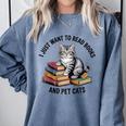 I Just Want To Read Books And Pet Cats Raglan Baseball Tee Comfort Colors Sweatshirt Denim I Just Want To Read Books And Pet Cats Raglan Baseball Tee Comfort Colors Sweatshirt Denim