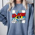 Ka-Pow 36 Years Old Comic Book 36th Birthday Super Hero Comfort Colors Sweatshirt Denim Ka-Pow 36 Years Old Comic Book 36th Birthday Super Hero Comfort Colors Sweatshirt Denim
