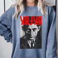 Kafka Franz Portrait Books And Literature Comfort Colors Sweatshirt Denim