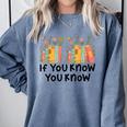 If You Know You Know 6 7 Reading Books Merry Christmas Comfort Colors Sweatshirt Denim If You Know You Know 6 7 Reading Books Merry Christmas Comfort Colors Sweatshirt Denim