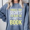 I Know All Your Secrets i Have Read Guest Book Hotel Manager Comfort Colors Sweatshirt Denim I Know All Your Secrets i Have Read Guest Book Hotel Manager Comfort Colors Sweatshirt Denim