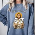 LDS Book Of Mormon Meme Helaman 6 Comfort Colors Sweatshirt Denim