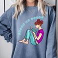 Leave Me Alone I'm Reading a Book For Bookworms Premium Tri-Blend Comfort Colors Sweatshirt Denim