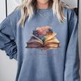 Let The Adventures Begin Book Lovers Magical Whimsical Art Comfort Colors Sweatshirt Denim Let The Adventures Begin Book Lovers Magical Whimsical Art Comfort Colors Sweatshirt Denim