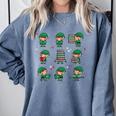 Librarian Book Lover Christmas Elf Reading Joy Comfort Colors Sweatshirt Denim Librarian Book Lover Christmas Elf Reading Joy Comfort Colors Sweatshirt Denim