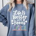 Librarian Library Books Reading Reader Comfort Colors Sweatshirt Denim Librarian Library Books Reading Reader Comfort Colors Sweatshirt Denim