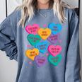 Librarian Shirt Valentines Book Worm Reading Tshirt Premium Tri-Blend Comfort Colors Sweatshirt Denim