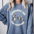 Libraries Are For Everyone Read Banned Book Librarian Reader Comfort Colors Sweatshirt Denim Libraries Are For Everyone Read Banned Book Librarian Reader Comfort Colors Sweatshirt Denim