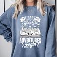 Library Where The Adventures Begin Librarian Book Readers Comfort Colors Sweatshirt Denim