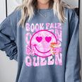 Library Book Fair Queen Vibe Groovy Tie Dye School Reading Comfort Colors Sweatshirt Denim Library Book Fair Queen Vibe Groovy Tie Dye School Reading Comfort Colors Sweatshirt Denim