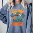 Lifting To Hold More Books Weightlifting Workout Bookish Comfort Colors Sweatshirt Denim