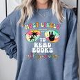 Most Likely To Read Books All Summer Teacher Student Comfort Colors Sweatshirt Denim Most Likely To Read Books All Summer Teacher Student Comfort Colors Sweatshirt Denim