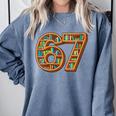 Literary 67 Bookshelf Six Seven Reading Meme Comfort Colors Sweatshirt Denim Literary 67 Bookshelf Six Seven Reading Meme Comfort Colors Sweatshirt Denim