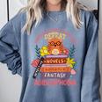 Literature Abibliophobia Book Reader Comfort Colors Sweatshirt Denim