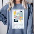 Little Miss Muffet Reading a Picture Book Comfort Colors Sweatshirt Denim