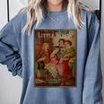 Little Women Book Cover Comfort Colors Sweatshirt Denim