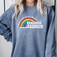 Take A Look It's In A Book Retro Reading Book Lover Comfort Colors Sweatshirt Denim Take A Look It's In A Book Retro Reading Book Lover Comfort Colors Sweatshirt Denim