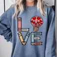 Love Books Reading Comfort Colors Sweatshirt Denim Love Books Reading Comfort Colors Sweatshirt Denim