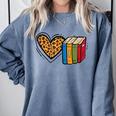 Love Reading Book Librarian Across America Men Women Kids Comfort Colors Sweatshirt Denim