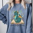 Magical Book Dragon Fantasy Reading Enthusiast Art Comfort Colors Sweatshirt Denim Magical Book Dragon Fantasy Reading Enthusiast Art Comfort Colors Sweatshirt Denim