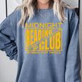Midnight Reading Club Night Owl Book Readers Comfort Colors Sweatshirt Denim Midnight Reading Club Night Owl Book Readers Comfort Colors Sweatshirt Denim