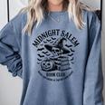Midnight Salem Book Club Witchy Reads Comfort Colors Sweatshirt Denim Midnight Salem Book Club Witchy Reads Comfort Colors Sweatshirt Denim