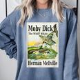 Moby Dick Book Cover Illustration Comfort Colors Sweatshirt Denim Moby Dick Book Cover Illustration Comfort Colors Sweatshirt Denim