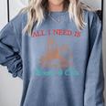 All I Need Is Books & Cats Cozy Comfort Colors Sweatshirt Denim All I Need Is Books & Cats Cozy Comfort Colors Sweatshirt Denim