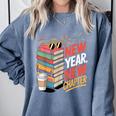 New Year New Chapter Book Lover Reader Comfort Colors Sweatshirt Denim New Year New Chapter Book Lover Reader Comfort Colors Sweatshirt Denim