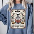 How Many Nights Reading Meme 6 7 Book Lover Comfort Colors Sweatshirt Denim
