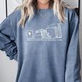 There Is No Such Thing As Too Many Books Comfort Colors Sweatshirt Denim