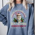 North Pole Book Club Hot Cocoa Librarians Bookish Christmas Comfort Colors Sweatshirt Denim